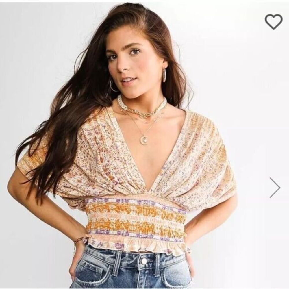 NWT Free People Blouse - Ivory Combo, Ethereal & Chic | Size S